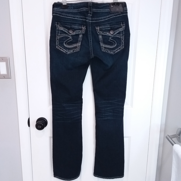 Women's Silver Aiko Jeans Mid Slim Boot Cut 29W by 31L NOWT - Picture 9 of 16